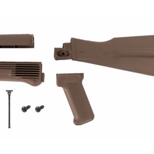 Arsenal FDE Left Side Folding Warsaw Length Stock Set for Stamped Receivers with Hardware