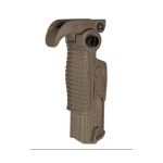 AB163 AK-Style Foldable & Extendable Tactical Foregrip, Dark Earth 2 AB163 AK-Style Foldable & Extendable Tactical Foregrip, Dark Earth