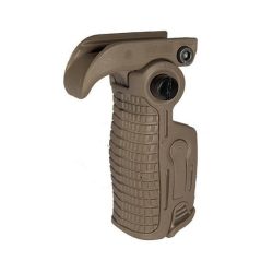 AB163 AK-Style Foldable & Extendable Tactical Foregrip, Dark Earth AB163 AK-Style Foldable & Extendable Tactical Foregrip, Dark Earth