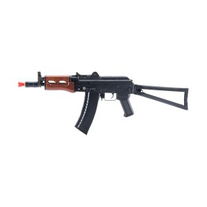 Cybergun ICS Kalashnikov Licensed AKS-74U Airsoft AEG Rifle w/ Real Wood Furniture, Black/Wood