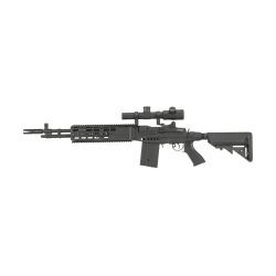 CYMA Sport Full Metal M14 EBR Designated Marksman AEG Airsoft Rifle, Black