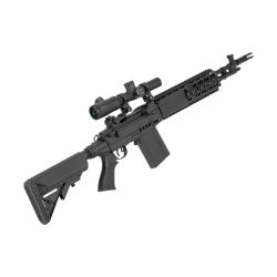 CYMA Sport Full Metal M14 EBR Designated Marksman AEG Airsoft Rifle, Black 3