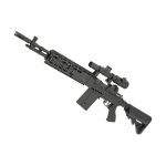 CYMA Sport Full Metal M14 EBR Designated Marksman AEG Airsoft Rifle, Black 4