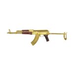 E&L AKMS 24K Gold Plated 10 Years Anniversary Limited Edition Airsoft AEG Rifle, Two-Tone