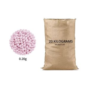 Lancer Tactical 44 lbs Rice Bag Airsoft 0.20g Streamline Competition BBs, Pink