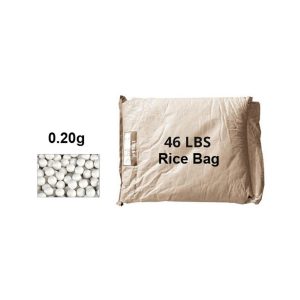 Lancer Tactical 46 lbs Rice Bag Airsoft 0.20g BBs, White