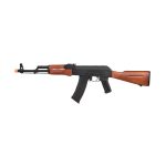 Lancer Tactical AK-74N AEG Airsoft Rifle, Metal Body, Real Wood Furniture