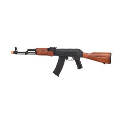Lancer Tactical AK-74N AEG Airsoft Rifle, Metal Body, Real Wood Furniture