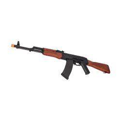 Lancer Tactical AK-74N AEG Airsoft Rifle, Metal Body, Real Wood Furniture