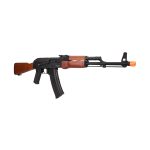 Lancer Tactical AK-74N AEG Airsoft Rifle, Metal Body, Real Wood Furniture
