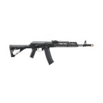 Lancer Tactical AK74 Full Metal Airsoft Rifle w/ 10.5 inch CNC M-LOK Handguard and Delta Stock, Black
