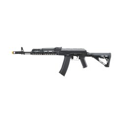Lancer Tactical AK74 Full Metal Airsoft Rifle w/ 10.5 inch CNC M-LOK Handguard and Delta Stock, Black