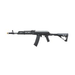 Lancer Tactical AK74 Full Metal Airsoft Rifle w/ 10.5 inch CNC M-LOK Handguard and Delta Stock, Black