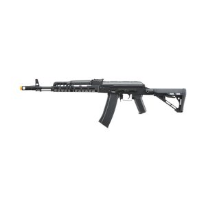 Lancer Tactical AK74 Full Metal Airsoft Rifle w/ 10.5 inch CNC M-LOK Handguard and Delta Stock, Black