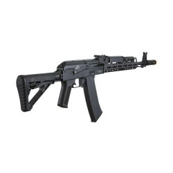 Lancer Tactical AK74 Full Metal Airsoft Rifle w/ 10.5 inch CNC M-LOK Handguard and Delta Stock, Black