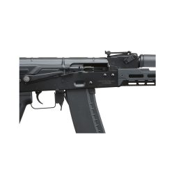 Lancer Tactical AK74 Full Metal Airsoft Rifle w/ 10.5 inch CNC M-LOK Handguard and Delta Stock, Black