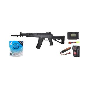 LCT Airsoft LCK12 Tactical AK-12 Assault Airsoft AEG Rifle w/ Battery & Charger Combo, Black