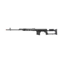 LCT SVD Dragunov Electric Airsoft Sniper Rifle, Black