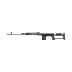 LCT SVD Dragunov Electric Airsoft Sniper Rifle, Black