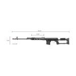LCT SVD Dragunov Electric Airsoft Sniper Rifle, Black 5