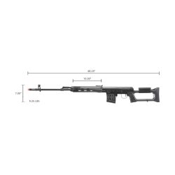 LCT SVD Dragunov Electric Airsoft Sniper Rifle, Black 5